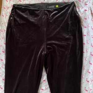 Lysse velvet pull on comfortable stretchy dressy casual pants